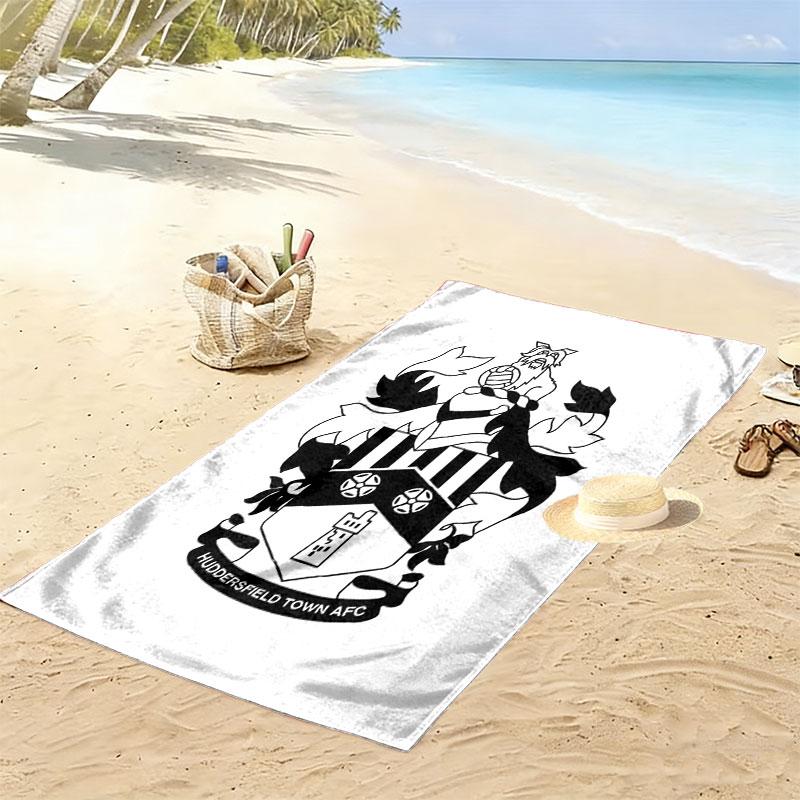 Huddersfield Logo Strandtuch, Großes Weiches Schnelltrocknendes Handtuch für Strand Camping Schwimmen