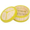 1Pcs With Lid Steamer Basket Handmade Kitchen Cookware Durable Bamboo Steamer  Chinese Food Making