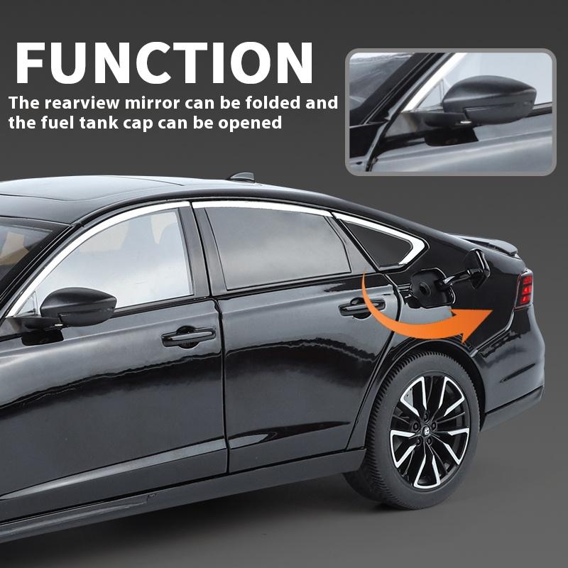 1/18 Honda Accord Alloy Die Cast Car Model Seat Adjustment Tire Shock Absorbing Collection Ornaments Birthday Gift