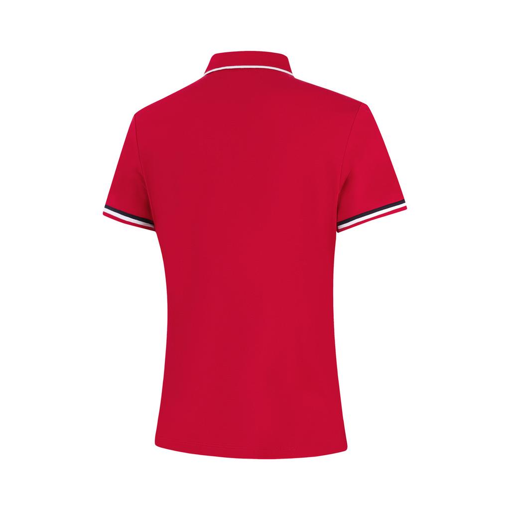 Li Ning Comfortable Breathable Polo Shirt Women tops Bull-Red APLW476-3