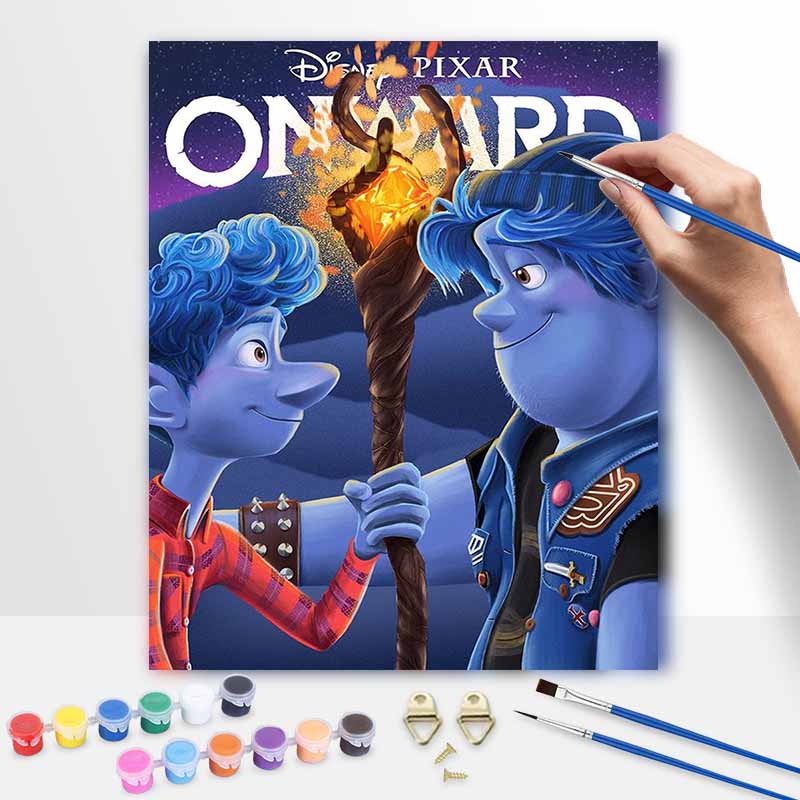 Disney Onward Oil Painting Kit Home Bedroom Wall Decor Handmade Gift 20x30cm