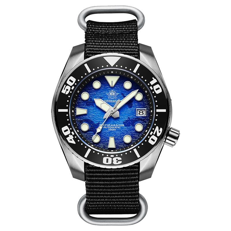 ADDIESDIVE Fashion Automatic Mechanical Watches For Men Stainless Steel Wristwatch Waterproof 20Bar Luminous Man Luxurious Watch