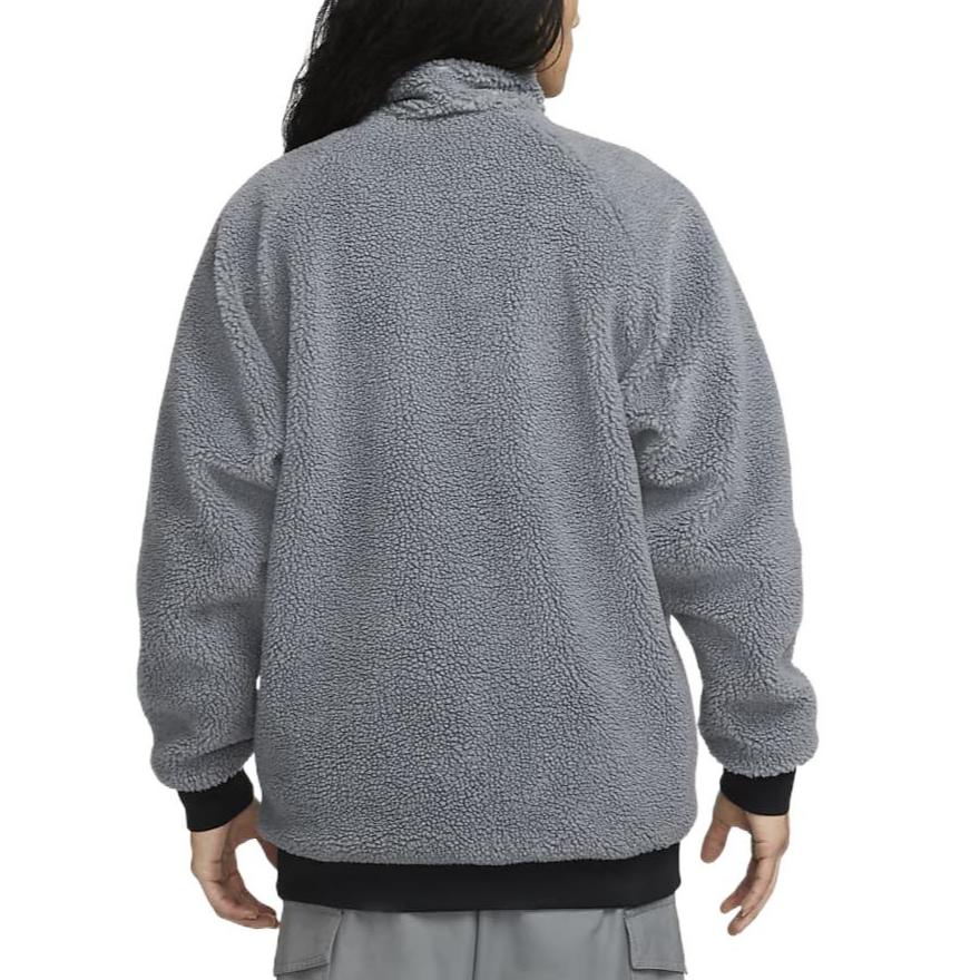 Nike Embroidered Logo Stand Collar Reversible Full-Zip Jacket Men Outerwear Cool-Grey DZ4713-065
