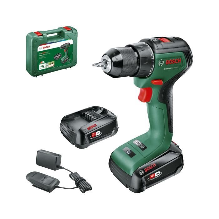 UniversalDrill 18V-60 Drill Driver (2x 2.0Ah) + AL 18V-20