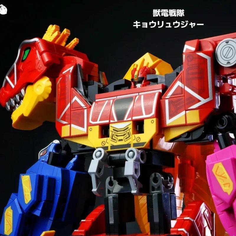Keeppley Zyuden Sentai Series Building Blocks 3 In 1 Mecha Dragon God Dinosaur Model Educational Toy Splicing Ornaments Gift