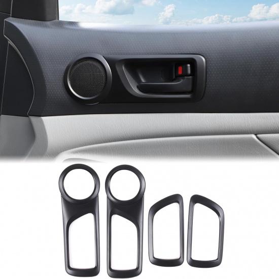 

Aunginsy Car Inner Door Handle Panel Frame Trim Compatible with Toyota Tacoma 2005-2015 Front Rear Side Door Handle Bowl Speaker Ring Panel Look матовый черный