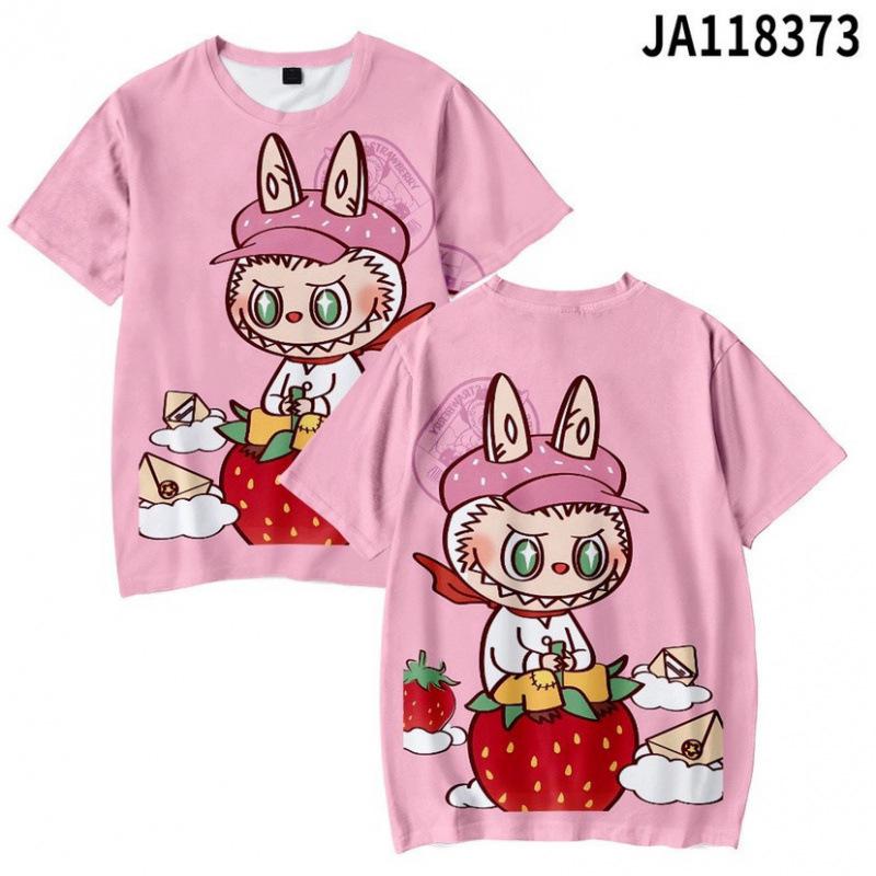 Personalized Cute Cartoon Anime Image 3D Digital Printing Summer Tops Fashion Breathable Children's Short T-shirt