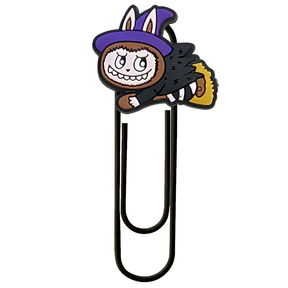 Labubu Cartoon Creative Paperclip Bookmark for DIY Office Supplies