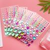 NUOLUX Rhinestone Stickers, Jewel Stickers, 3D Nail Stickers, Self-Adhesive, 5 Sheets