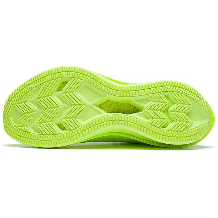 New LiNing WuShi 5S 2.0 Running Shoes Cushioned Slip Resistant Low Top Running Shoes Men's Fluorescent Vanilla Green ARSS043-4