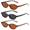 3pcs Retro Oval Frame Sunglasses Small Frame Glasses Whitening Anti Blue Light Optical Glasses