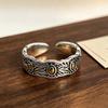 Elegant Two-Tone Silver-Plated Wheat Pattern Ring