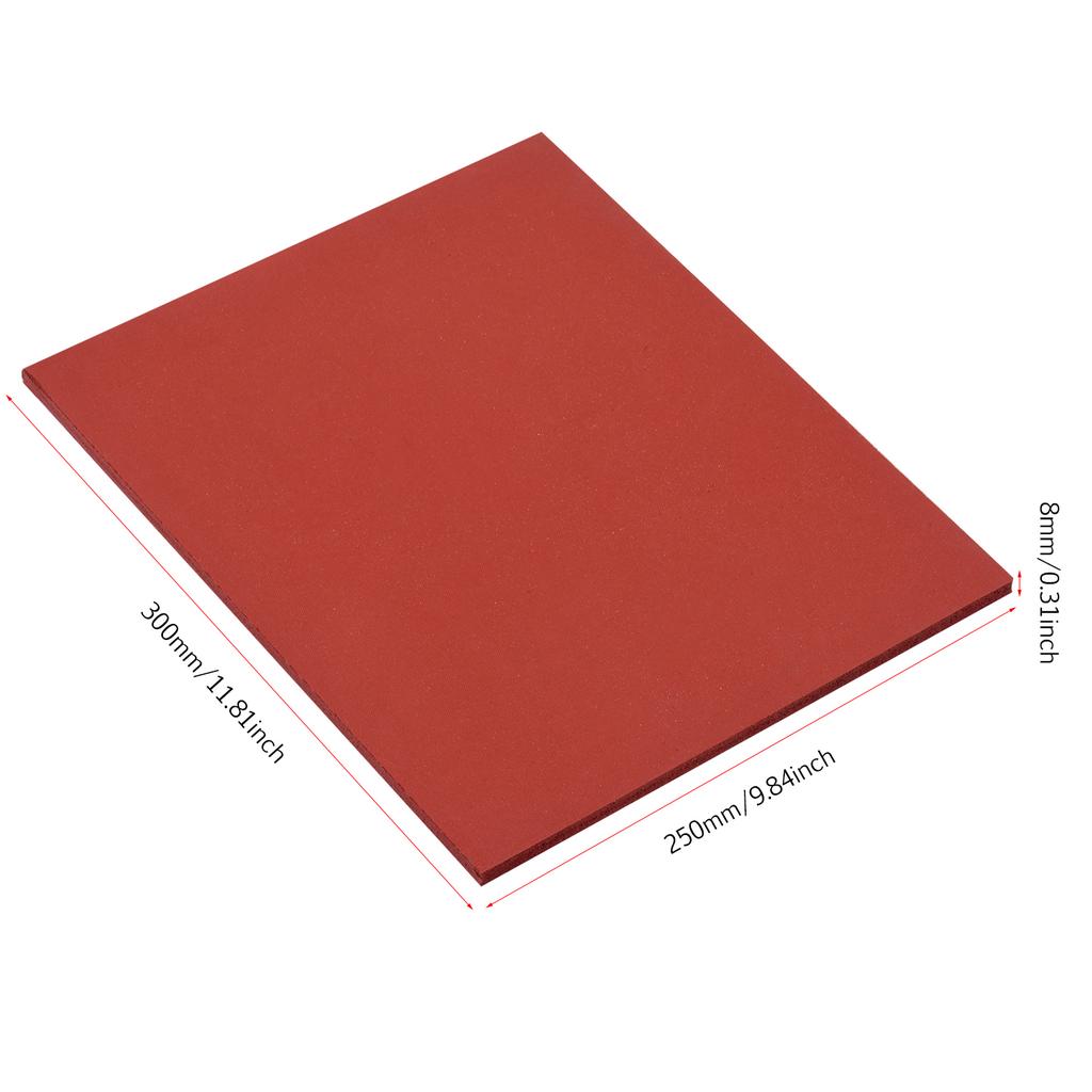 250*300*8mm Heat Pressing Mat Silicone Pad High Temperature Resistant Plate for Heat Press Machine