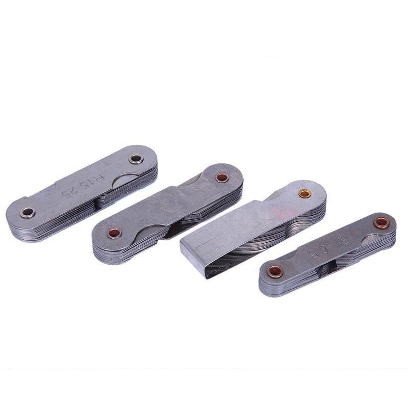 Radius Gauge Template R1-6.5, 7-14.5, 15-25, 26-80 Arc Measuring Tool.