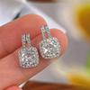 2024 New Luxury Princess Zinc Alloy Color Korean Earrings for Women Anniversary Gift Zircon Wholesale E6872