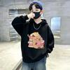 Best-selling Fall/winter Fun Guinea Pig Pattern Reading Book Hoodie. Trendy Teenage Cat Print Casual Hoodie.