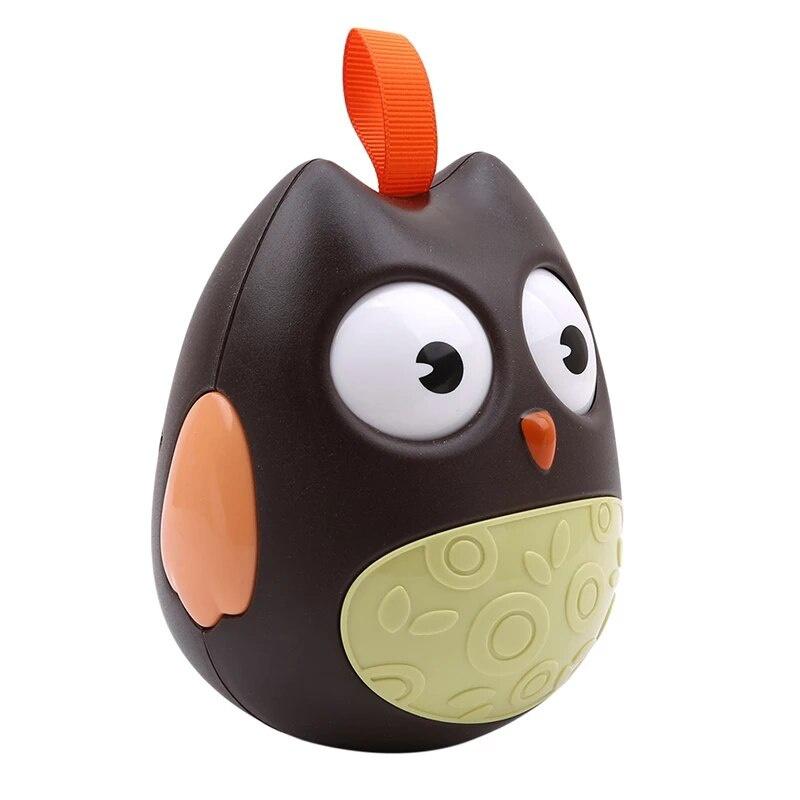 High Quality Cute Animal Owl Dog Rattles Toys Tumbler Fun Toy with Bell Toys Gifts Dog Puppy Tumbler Educational Toys with Bell