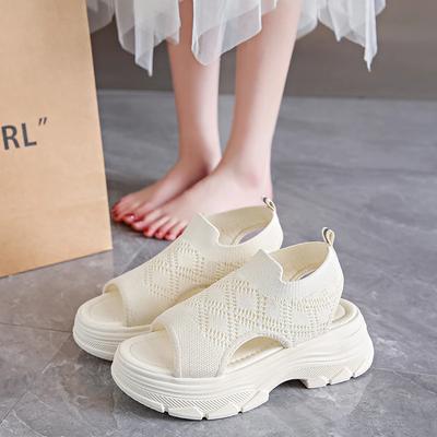 Fashion 2024 Summer Plus Size Women's Shoes Comfort Casual Sport Shoes Women Beach Wedge Sandals Women Platform Sandals Roman Sandals