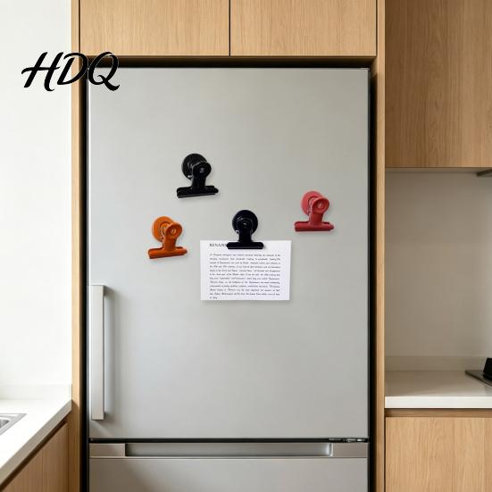 Refrigerator Magnet Heavy Duty with Metal Clip Memo Note Strong Magnetic Holder Fridge Home Kitchen