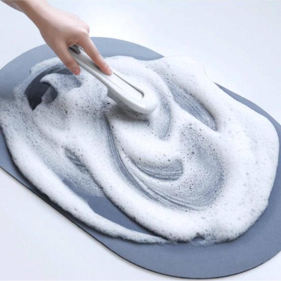 TEMU 3D Floral Diatom Mud Entrance Mat – Wear-Resistant, Cuttable Dust Removal Floor Mat for Hallways