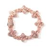 Hip-hop Rap Chain, Unlimited Four-leaf Clover Bracelet, Fashionable Cool Ruffian Handsome Premium 5A Zircon Color Necklace.