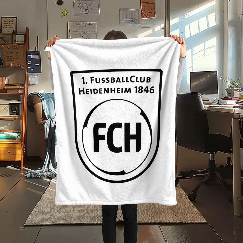 FC Heidenheim FlAannel Blanket, High Quality Comfortable for All Seasons, Home Decor, Warmth and Comfort
