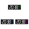 Modern Digital Wall Clock With Led Display And Temperature Humidity For Living Room And Office