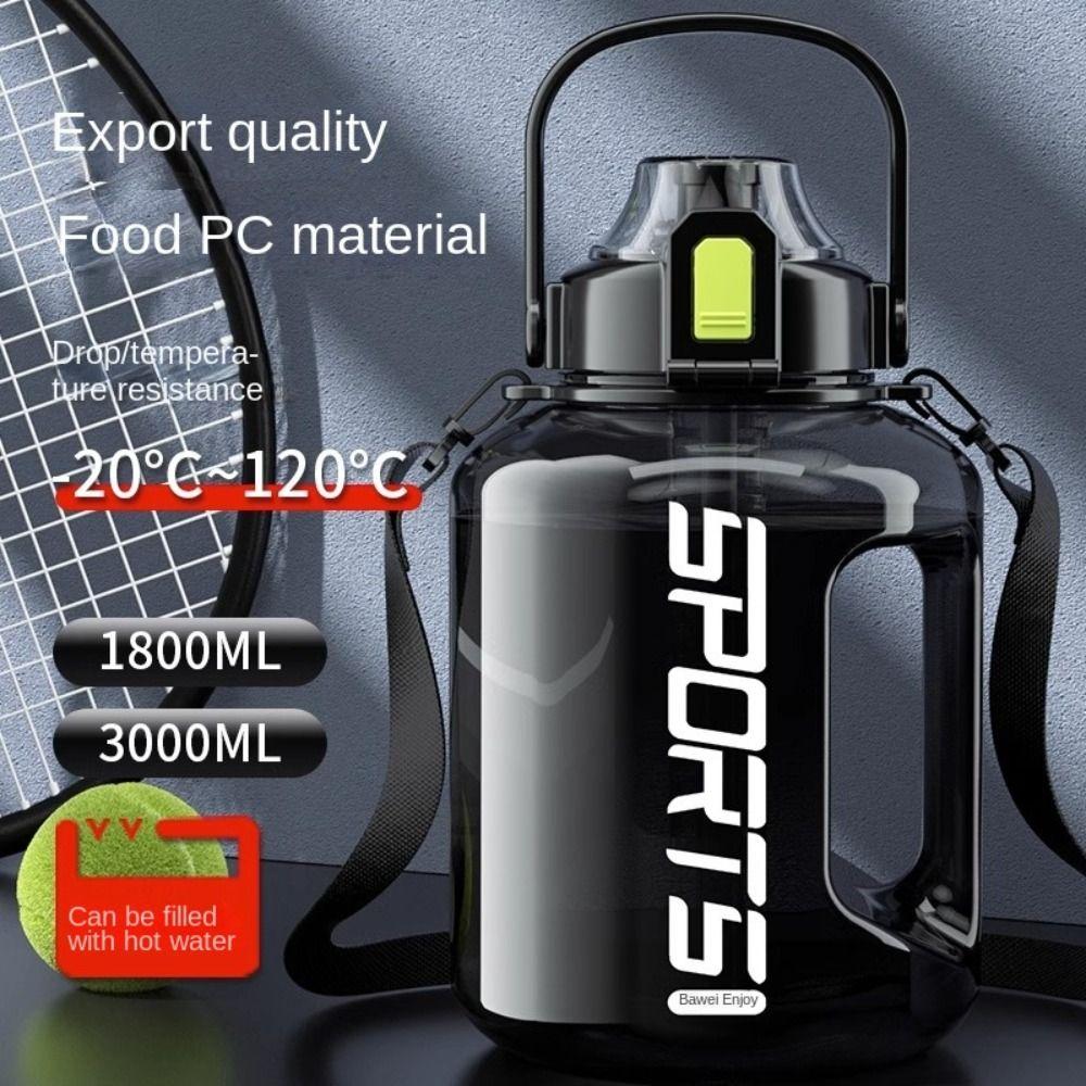 Large Capacity Men Water Kettle 1.8L/3L Travel Bottles Scientific Drinking Gym Cycling Cup  Fitness