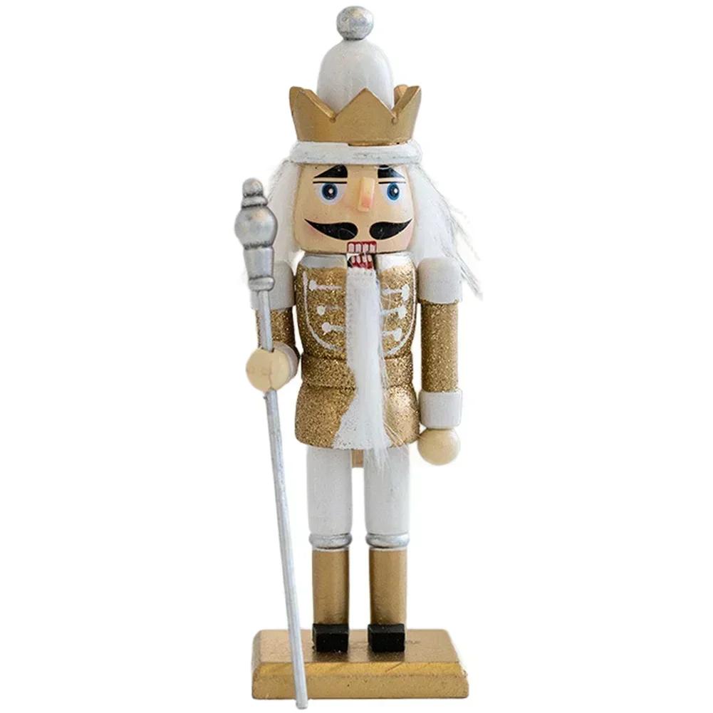 Christmas Party Christmas Figure Classic Nutcracker Ornament Nutcracker Decoration Compact Size Detailed Craftsmanship