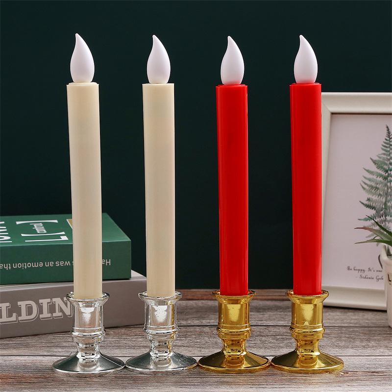 LED Flameless Long Pole Candle Light for Church, Wedding, Venue Decor