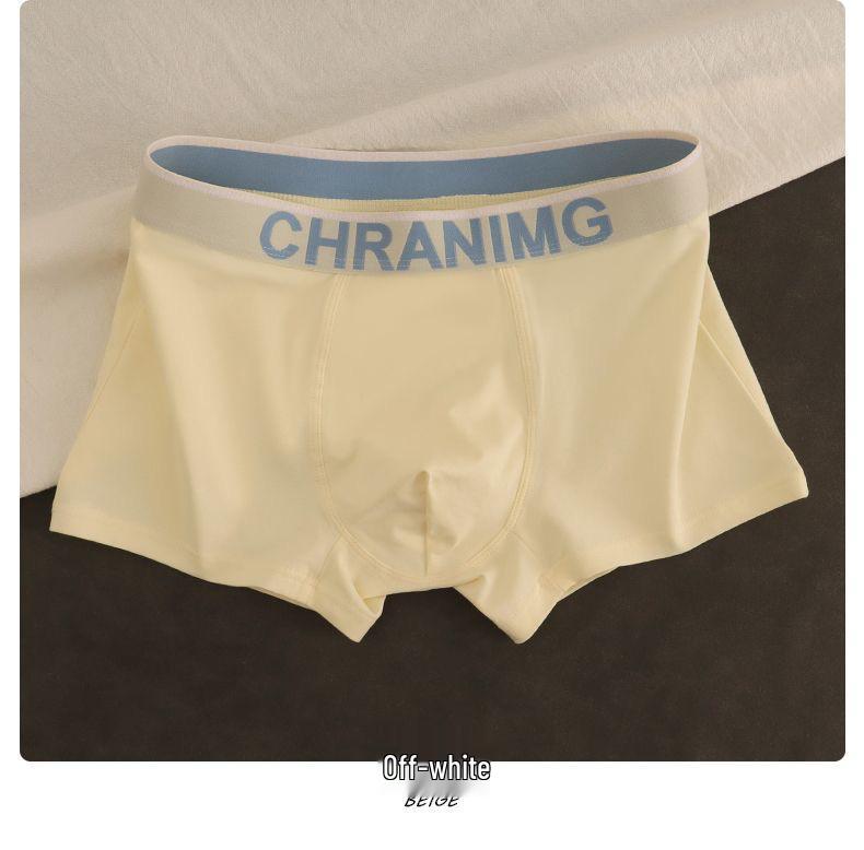 

Men s Trendy Summer Breathable Antibacterial Soft Boxer Briefs 2XL (recommended 65-72.5 kg) белый/слоновая кость