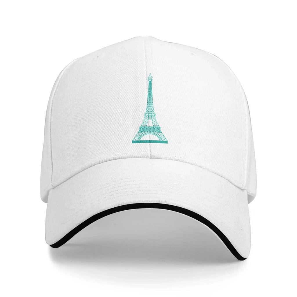 Sommer Paris Grün Eiffelturm Muster Baseballkappe Outdoor Sport Streetwear Druck Hip Hop Hüte Unisex Unisex Hochwertige Kappen