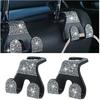 HZEL Bling Car Headrest Hooks, 2PCS Crystal Rhinestone 2 In 1 Vehicle Back Seat Purse Bag Hook for Woman Girl, Auto Interior Hanger Storage
