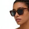 2026 New Fashion Cat Eye Sunglasses for Women Retro Leopard Print Trendy Sun Glasses Female Luxury Designer Black Shades UV400