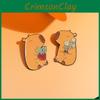 Adorable Capybara Design Cartoon Enamel Pin Fun Animal Brooch For Stylish Backpack Decoration