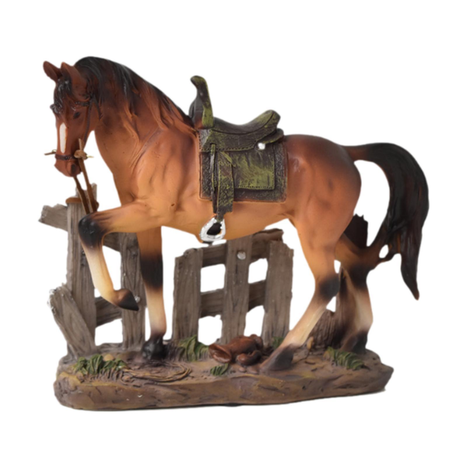 

Статуя лошади, центральный элемент стола, художественное ремесло, украшение для спальни, шкафа, стола коричневый