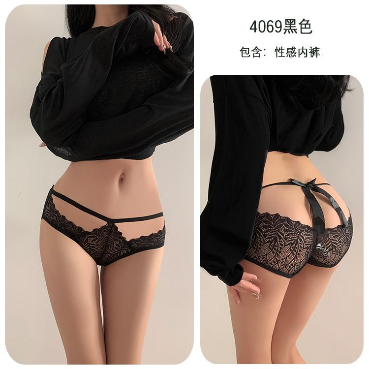 Sex Underwear Sexy Temptation Free T-pants Thong Open Crotch Sex Panties Women's Bed Passion