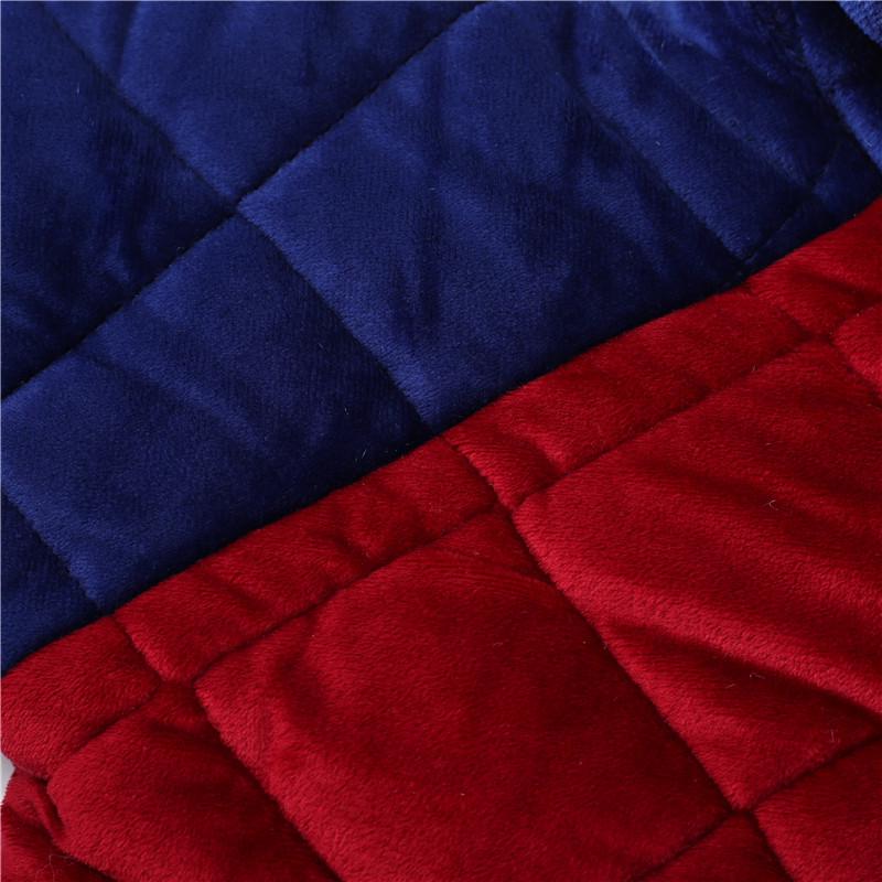 Dětské útulné pyžamo z křišťálového sametu - Silná prošívaná sada z korálového fleecu pro podzim a zimu