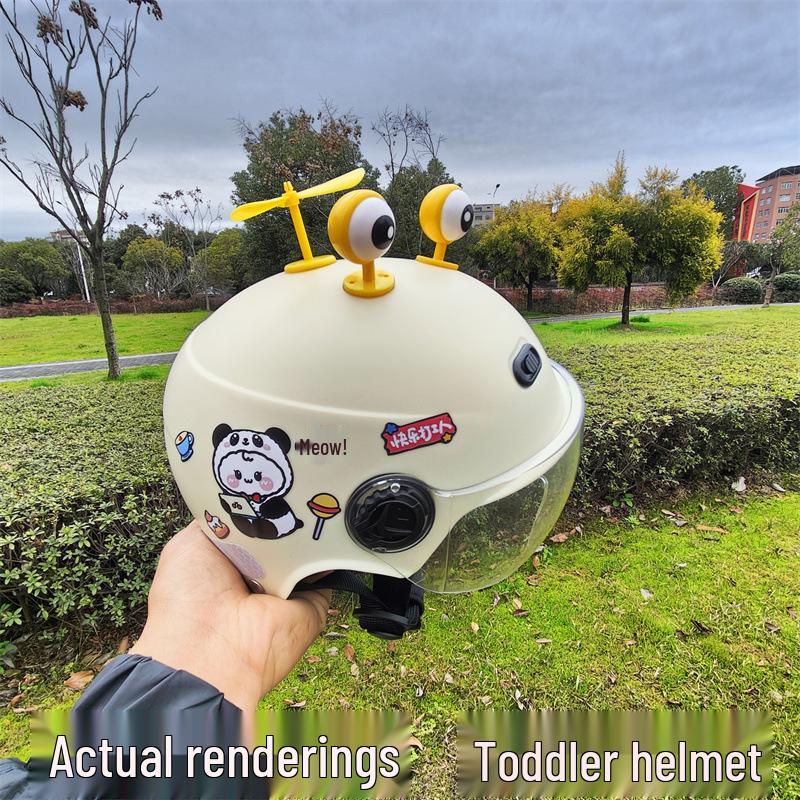 3C Certified Children's Universal Helmet - Four Seasons, Boys & Girls, Electric/Battery Cars, Summer Half Helmet