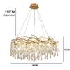 New Modern Luxury Crystal Chandelier Lighting LED Ceiling Chandelier Dining Room Pendant Light Living Room Decor Cristal Lustre