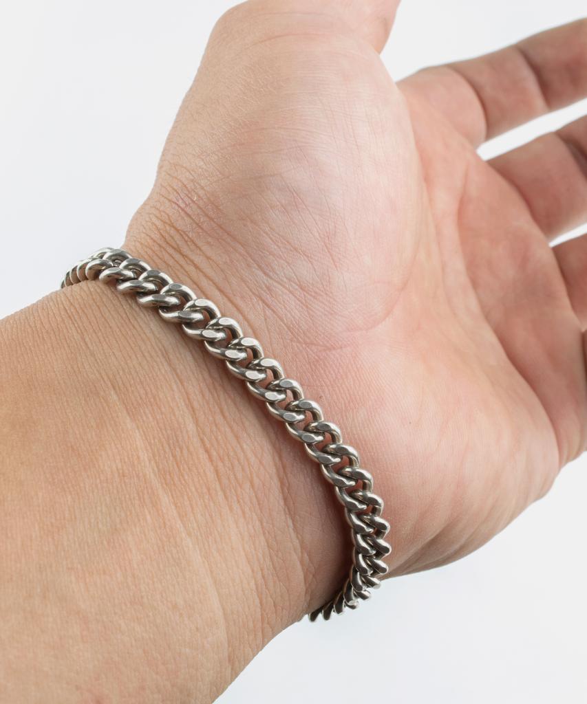 Sheen666 Industrial Series Sts012 570 Link Silver Bracelet