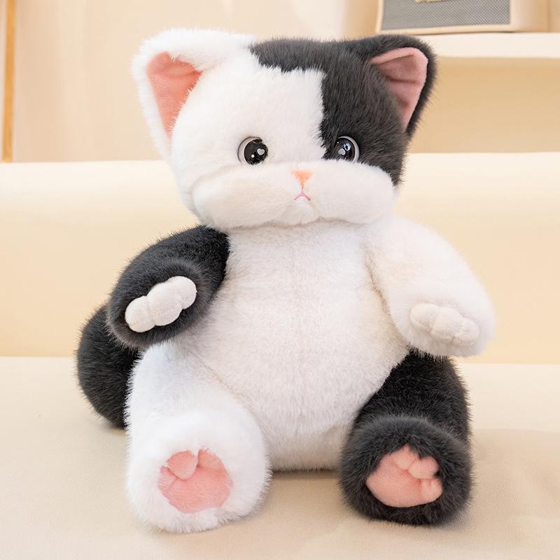 

Плюшевая игрушка Кошка Калико - Милая мягкая кукла-котенок для детского подарка на день рождения 38 cm, 0.4 kg