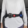 Heavy-Duty Transfer Gait Belt for Seniors with Metal Buckle, Multiple Padded Handles, Adjustable Patient Assist Belt Fit Waist 32-53 inch