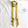 Women's Solid Silk Ribbon Scarf: Thin, Long, Narrow Neck Tie & Shirt Accessory