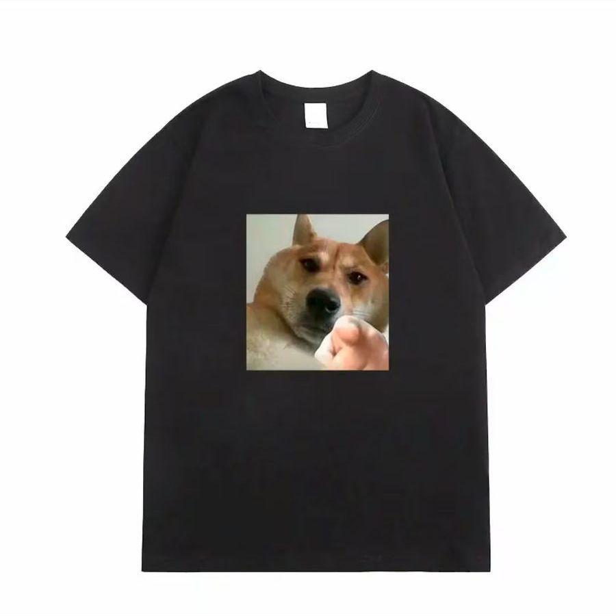 

Fun Dog Printed Men s T-Shirt Summer Vintage Kawaii Men s Women s Surfing Beach T-Shirt Unisex Breathable Casual Top S