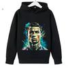 Spring Autumn Casual Children's Hoodie Sports Sweatshirt for Boys and Girls Ronaldo Printed 2-14 Years Fashion Kids Pullover Top