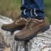 High Quality Men's Handmade Leather Casual Shoes Comfortable Sneakers