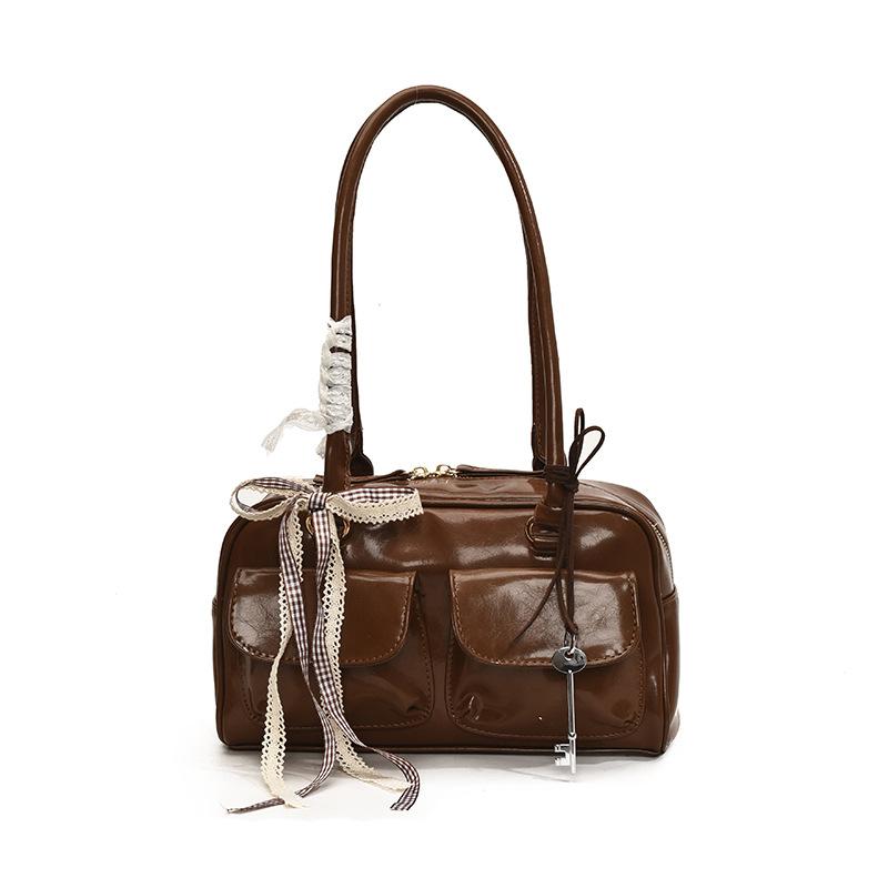 Torba Torebka Nowa Duża Pojemność Torba na Ramię Torba z Podwójną Kieszenią