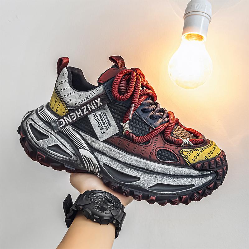 Casual Sneaker Platform Sports Shoes Non-Slip Wear-resistant Men's Sneakers Ventilate Apring and Autumn Soft and Comfortable