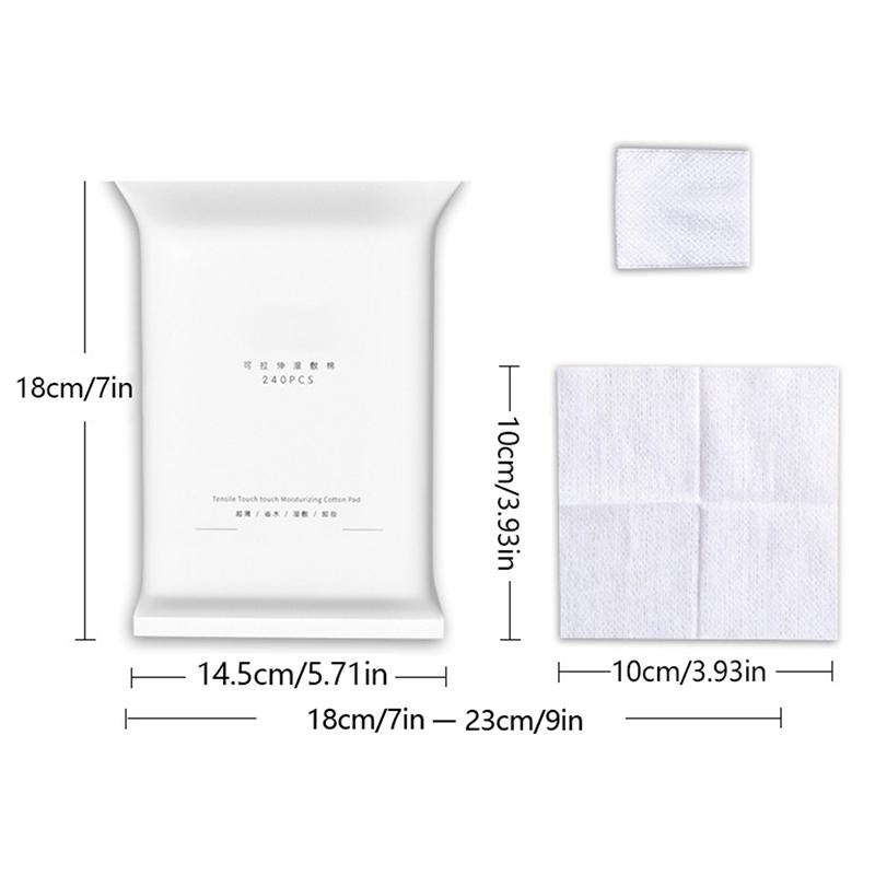 50/240Pcs Mummy Gauze Face Makeup Cotton Pads Stretchable Elasticity Disposable Cosmetic Cotton Mask Wet Compress Wipe Cleaning